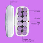 Conair Hot Rollers for Long, Medium & Short Hair, 12 Ceramic Flocked 1½-Inch and 1¾-Inch Heated Hair Rollers with Clips, Hot Curlers for Women, Volume & Curls, Amazon Exclusive