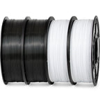 iSANMATE ASA 3D Printer Filament Bundle 4KG (8.8lbs), UV & Weather Resistant 3D Printer Filament Perfect for Outdoor Functional Parts, Black+Black+White+White