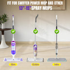 QuikMoprit 40pcs Power Mop Refills Pad, 5X Cleaning Multi-Surface Replacement for Swiffer Power Mop, Wet Pads Refill for Wood Floors & More, Compatible with Swiffer PowerMop Pads & Mopping Refills