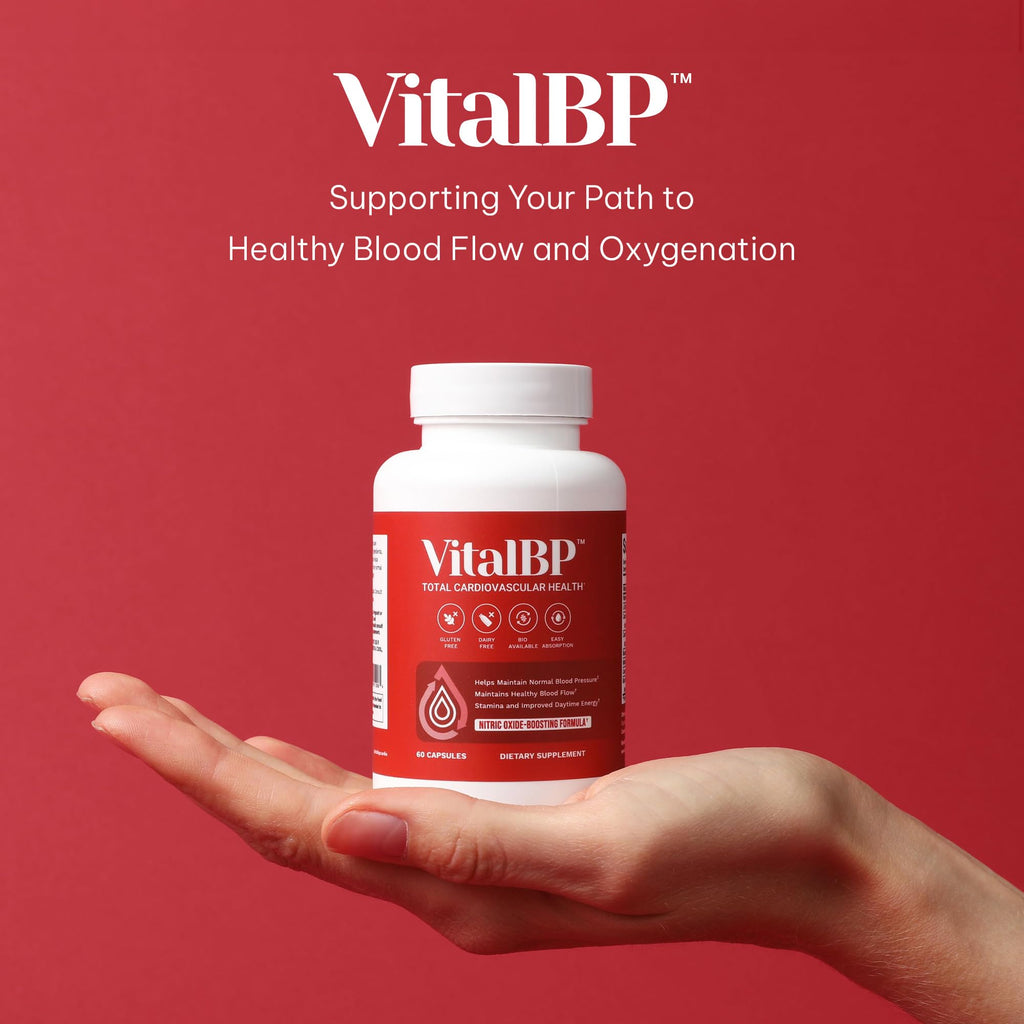 VitalBP - 2 Pack - Support for Normal Blood Pressure - Supports Blood Flow & Arteries - with CoQ10, L-Citrulline, and K2 & D3-60 Capsules