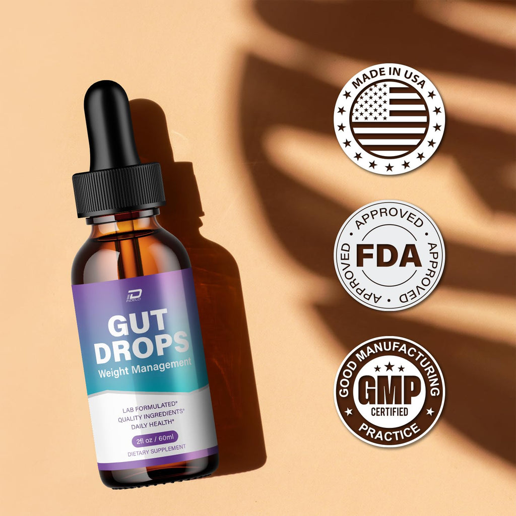 Indelo Gut Drops Healthy Formula – GutDrops All Natural Healthy Levels - Extra Strength Liquid, Reviews (1 Pack – 1 Month Supply)