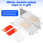 10 Pack Magnetic Cabinet Door Catch, Ultra Thin Cabinet Door Magnets, Adhesive Drawer Magnets to Stay Closed, Stainless Steel Cabinet Latch Easy to Install with Double Sided Tape, Thickness 0.08in