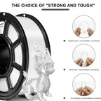 YUGMCOCE Silk PLA Filament 1.75mm,3D Printer Filament with a Metallic Glossy Finish, Dimensional Accuracy +/- 0.02 mm, 1kg Spool(2.2lbs) Fits for Most FDM 3D (A-Silk White Pla)