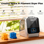 2026 New Official CREALITY Space Pi Filament Dryer Plus, 2 Spools Double 360° 160W PTC Fast Heating 3D Printer Filament Dryer Box, 4''LCD Touch Screen, One-Key Set Filament Drying for PLA PETG ABS TPU