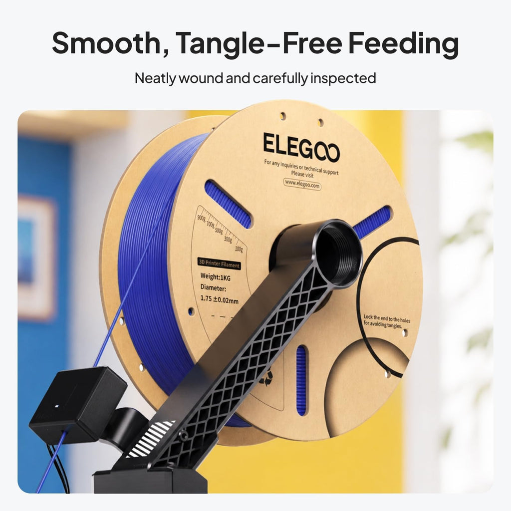 ELEGOO PLA 3D Printer Filament 1.75mm Black 1KG