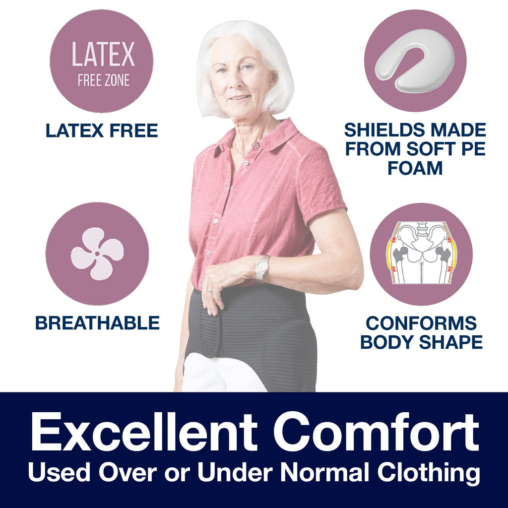 SAFEHIP Active Hip Protector Belt Fall Fracture Injury Prevention Hip Pads for Elderly Seniors, Breathable and Comfortable for Men and Women, Large 42-46 inches by TYTEX