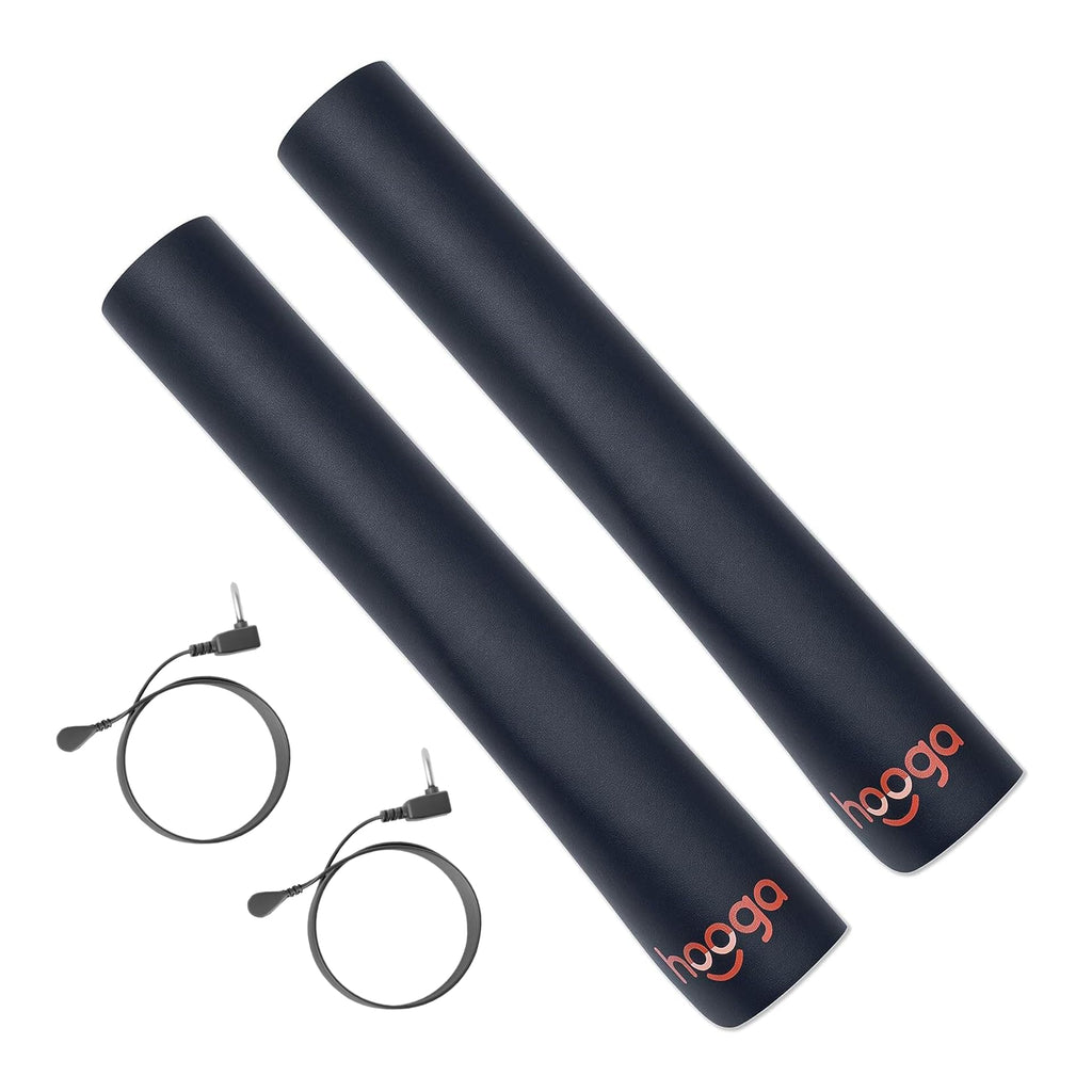 2 Pack Grounding Mat by Hooga. Large Universal Grounded Therapy Mat. Grounding Computer, Office, Meditation Mat. Home Use. EMF ESD Protection, Vegan Leather. May Improve Sleep, Inflammation, Energy.