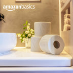 Amazon Basics Soft and Strong 2-Ply Toilet Paper, 6 Ultra Rolls = 24 Regular Rolls, Unscented, 340 Sheets per Roll, Septic Safe