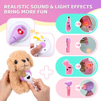Meland Doctor Kit with Puppy for Girls, Pretend Play Toy Gift for Ages 3–6
