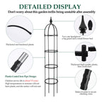 WellSign 6.6ft Tall Garden Obelisk Trellis for Climbing Plants Outdoor