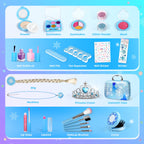 INNOCHEER Kids Makeup Kit for Girl Toys, Frozen Makeup Set for Girls, Real Washable Makeup Kit for Girls, Birthday Christmas Princess Gifts for Girls Kids Age 3 4 5 6 7 8 9 10 11 12 Year Old