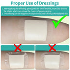 Ourmed Silicone Foam Dressing with Border Adhesive - Large Absorbent Waterproof Bandage for Wound Care, Foot Diabetic Ulcer, Leg Ulcer, 6" x 6", 5 Pack