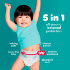Pampers Diapers - Cruisers 360 - Size 6, 104 Count, up to 100% Leakproof Pull-On Diaper for Active Babies