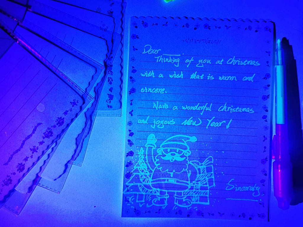 SCStyle Invisible Ink Pen 28Pcs With UV Light Party Favors for kids,Spy Pen
