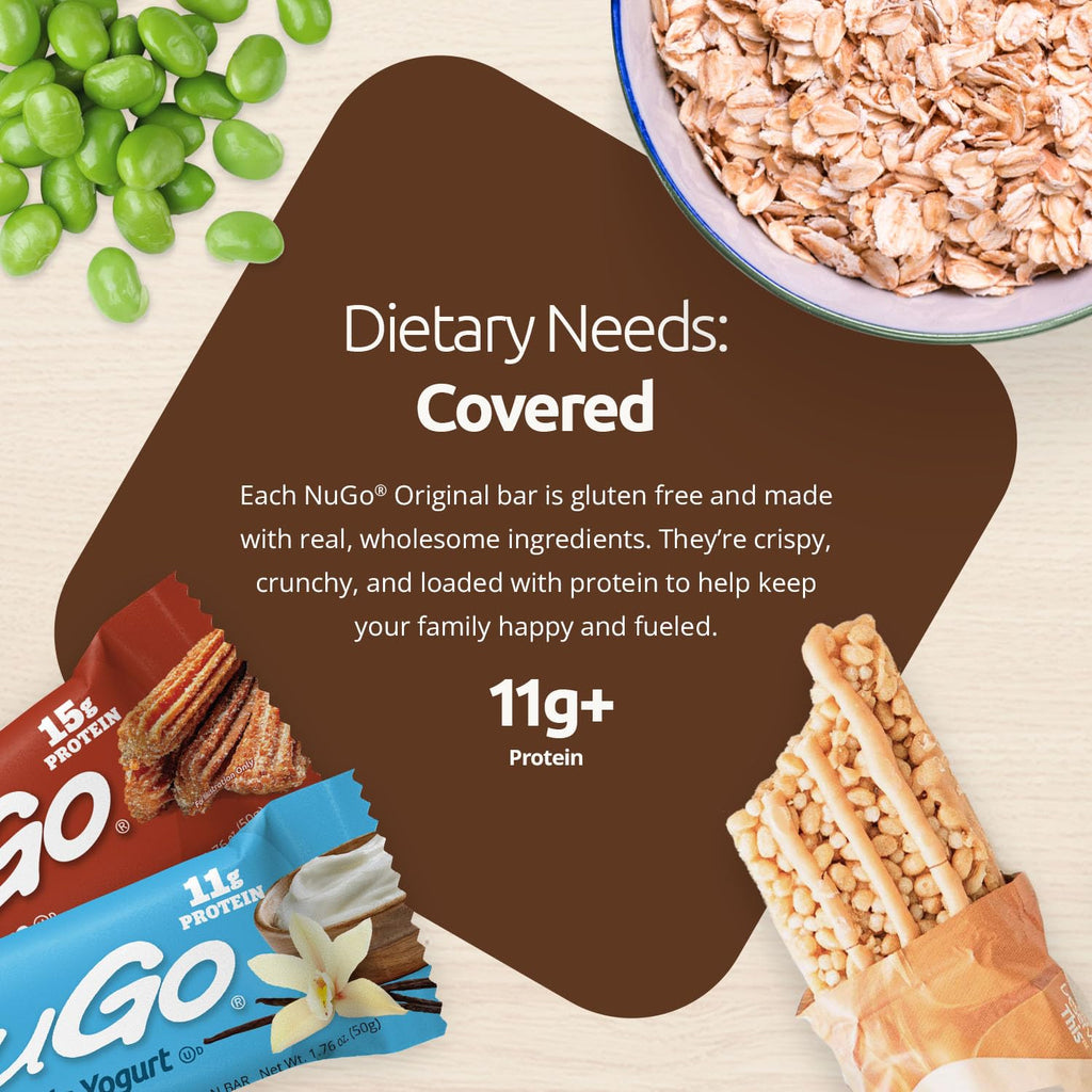 NuGo Protein Bar, Dulce De Leche, 15g Protein, Gluten Free, 15 Count