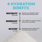 CON-CRET Creatine HCl + Hydration | Electrolyte Powder Tub | Citrus Mango | Sugar Free Electrolytes | Rehydration Formula w Potassium, Sodium, Zinc, Magnesium to Hydrate & Recover (40 serv)