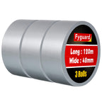 Fyguard 3 Pack Silver Duct Tape 1.89In × 132Yd Total Heavy Duty Waterproof Tape, 8.26Mil Adhesive Repair Duct Tape for Indoor Outdoor Repair Fixation Reinforcement