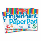 Melissa & Doug Finger Paint Paper Pad (12 x 18 inches) - 50 Sheets, 2-Pack - FSC Certified