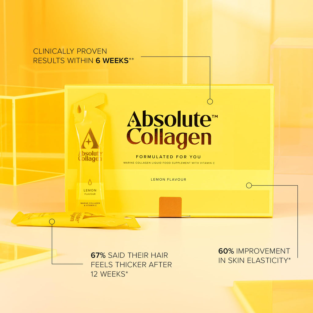 Absolute Collagen Marine Liquid Collagen Supplement for Women - Lemon Flavour (Original Lemon)