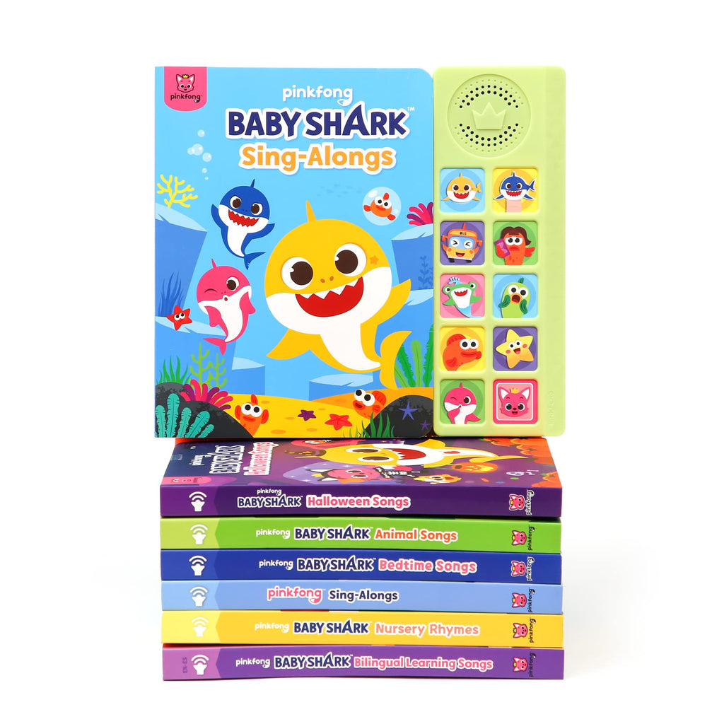 Baby Shark Sing-Alongs 10 Button Sound Book | Baby Shark Toys | Learning & Education Toys | Interactive Baby Books for Toddlers 1-3 | Gifts for Boys & Girls