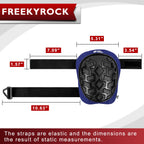 FREEKYROCK Professional Knee Pads for Work Construction with Heavy Duty Cap Foam Padding Gel Cushion Knee Pads for Men, Comfortable Adjustable Strong Strap, Military Grade Rivet for Flooring Gardening, Blue