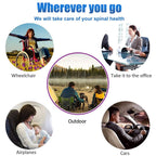 Helishy Gel Seat Cushion for Long Sitting Pressure Relief (Super Large&Thick) - Wheelchair Cushion for Pressure Sores, Coccyx, Sciatica, Back Pain Relief - Non-Slip Butt Pillow for Office, Home, Car