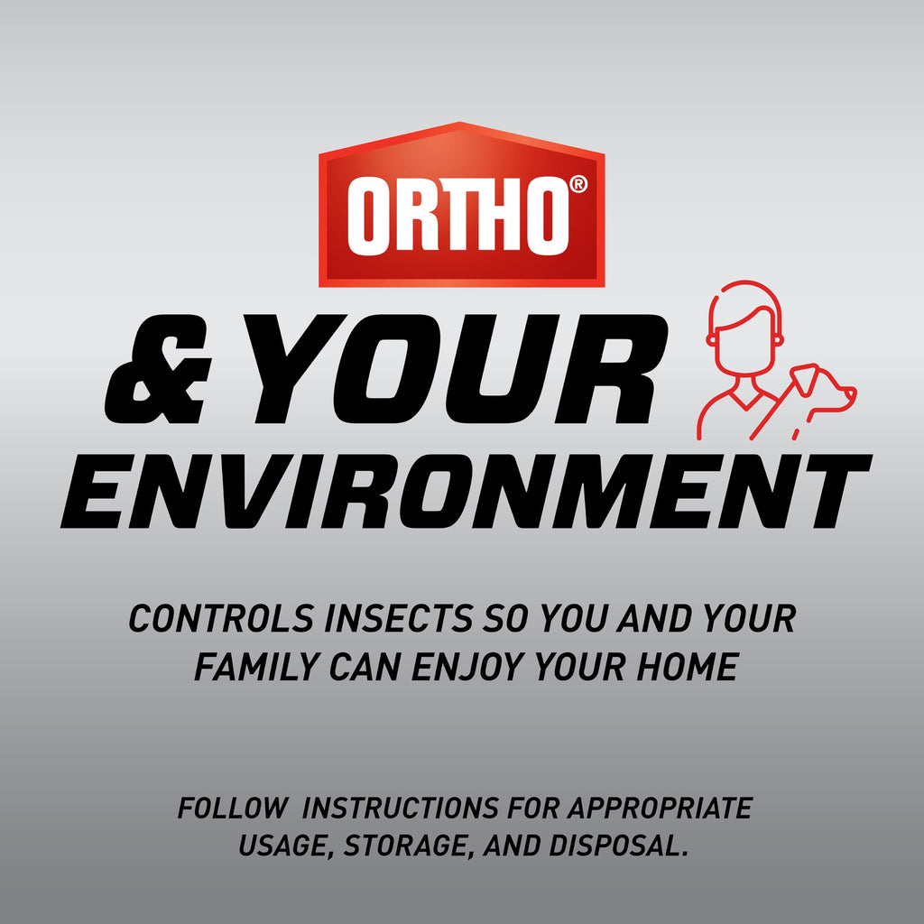 Ortho Home Defense Max Indoor Insect Barrier with Extended Reach Comfort Wand - Ready-To-Use Home Bug Spray, Kills Ants, Roaches, Spiders, Fleas and Ticks, 1 gal.