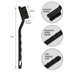 6Pcs Wire Brush Set, Stainless Steel/ Brass/ Nylon Bristle Brushes for Cleaning Rust, Scratch Wire Brushes for Cleaning Welding Slag, Paint and Dirt Removal