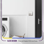 ENERLITES Combination Toggle and Decorator Switch Metal Wall Plate, Stainless Steel 201, Corrosion Resistant, Size 2-Gang 4.50" x 4.57", 771131-PC, Polished Chrome, Silver