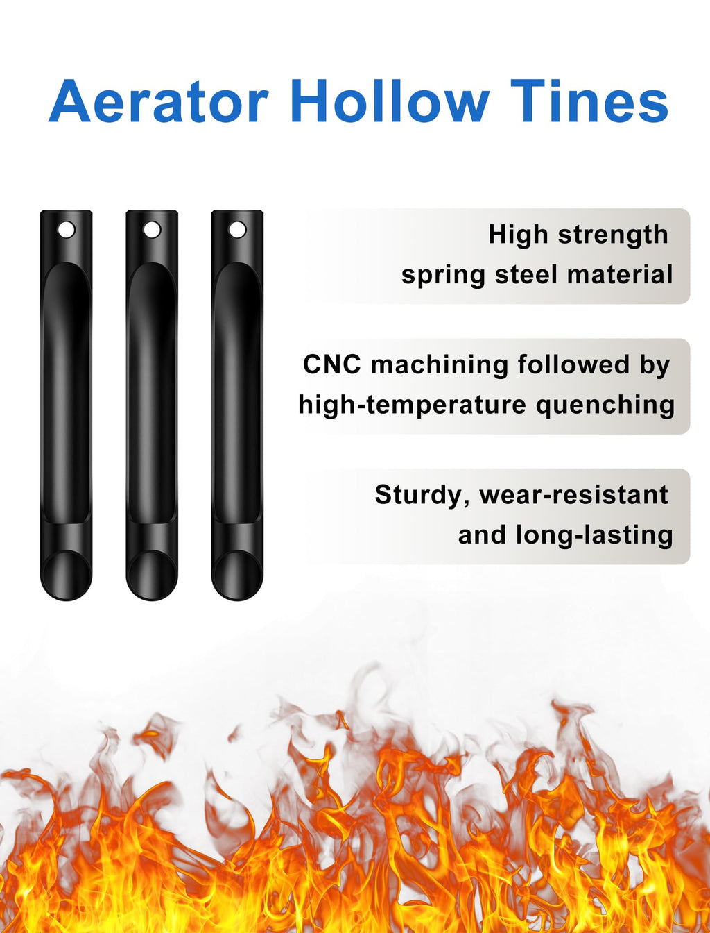 Xuperace Lawn Aerator Tool, Core Aerator Lawn Tool with Alloy Steel Material, Sturdy Grass Aerator for Lawn Health Soil Yard Aerator