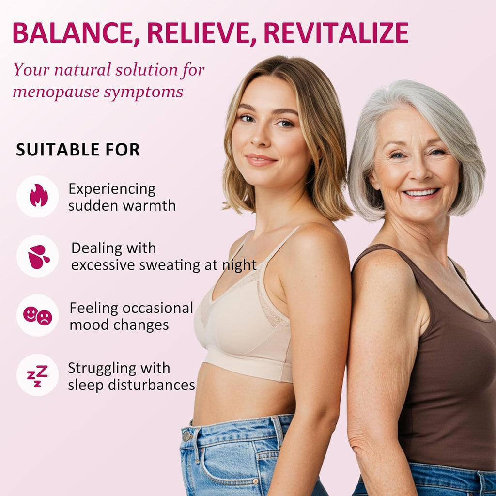 Vigority Menopause Comfort & Radiance Duo – Face Revitalizing Cream & Botanical Estrogen Comfort Cream – Daily Care for Mature Skin Hydration, Firmness & Overall Comfort During Midlife