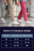 Special Essentials Diabetic Socks for Men & Women – 12 Pairs of Non-Binding Extra Wide Top Cotton Neuropathy Socks – Crew Length, White, 9-11