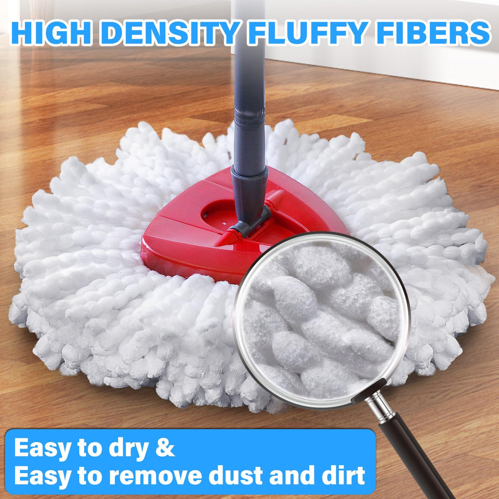 Tataanty Mop Head Replacement for O Cedar: Mop Replace Head Easy Wring Spin Mop for 1 Tank System - Heads Replacements Easy to Clean Replaceable Mop Head Machine Washable (9 Pack)