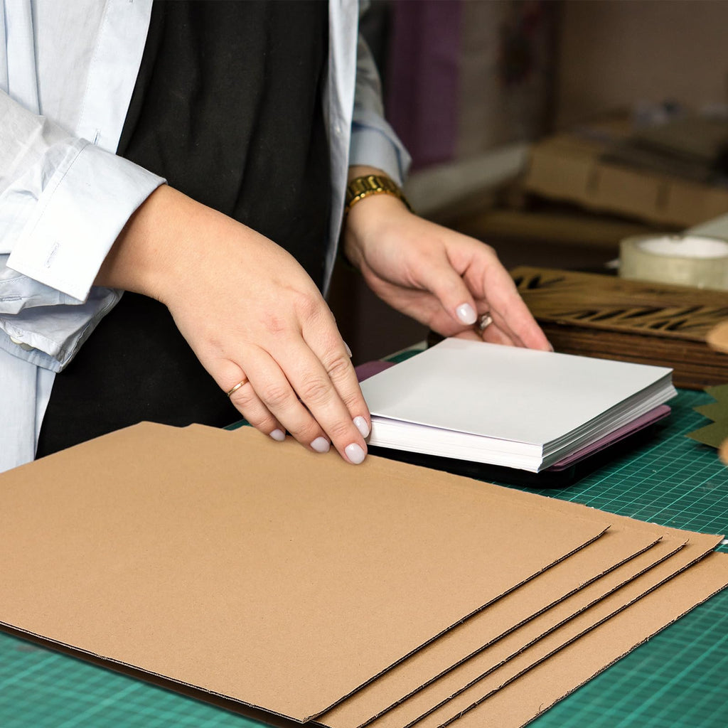Feifeiya 30 Pack Corrugated Cardboard Sheets 12 x 20 Inch Large Flat Cardboard Sheets Packaging Inserts Flat Square Inserts for Shipping Packing Mailing Crafts