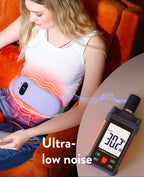 Portable Heating Pad for Period Cramps: Cordless Menstrual Heating Pad with 6 Heat Levels and 6 Massage Modes