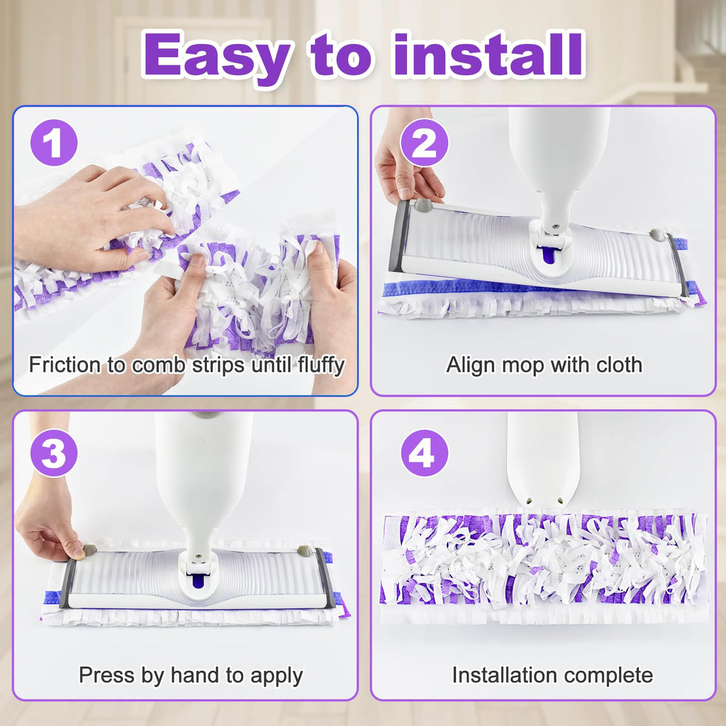 30 Pack Valuable Disposable Mopping Pad Refills Compatible with Swiffer PowerMop, Power Mop Refill Pads Replacements for Swiffer Power Mop Spray Mop Dry&Wet Pads Refills for Multi-Surface Floor Clean