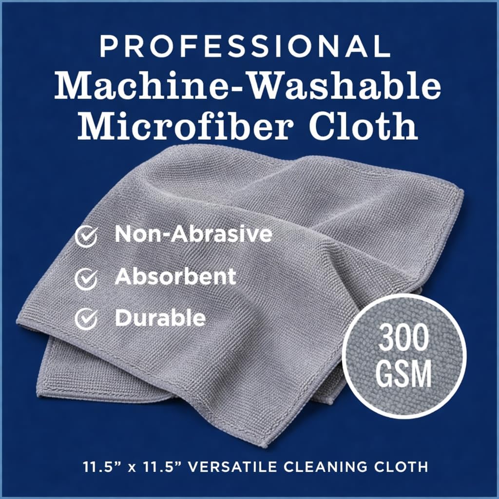 Bar_Keeper_Friend Soft Cleanser 52 oz (2 × 26 oz) + 2 Professional Microfiber Cleaning Cloth 12” x 12” | Home Cleaning Supplies Kit | ULTIMATE CLEANING KIT | By R&C Store
