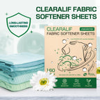 CLEARALIF Liquidless Fabric Softener Sheets, Unscented Scent, 160 Loads