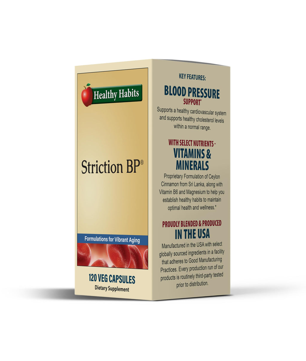 Healthy Habits StrictionBP - 120 Veg Capsules (Box)