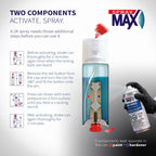 SprayMax 2K Glamour High Gloss Clear Coat | 2K Automotive Clear Coat Spray Paint | High Gloss Finishing Spray | UV-Resistant, Scratch & Gasoline Resistant | Professional Grade 11.8 oz
