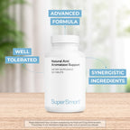Supersmart - Natural Anti Aromatase Support (Advanced Formula) - with DIM, Genistein, Chrysin - Aromatase Inhibitor Supplement | Non-GMO & Gluten Free - 120 Tablets