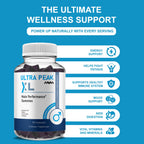 Havah Ultra Peak XL Performance Gummies, UltraPeak XL Advanced Overall Health and Natural Performance Formula Supplement (2 Pack - 60 Gummies)
