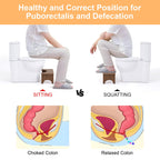 Wooden Squatting Potty Stool for Adults, 6.7 Inch Toilet Poop Stool Adult, Bamboo Wood Toilet Stools Squat for Pooping, Portable Toilet Steps for Bathroom, Brown