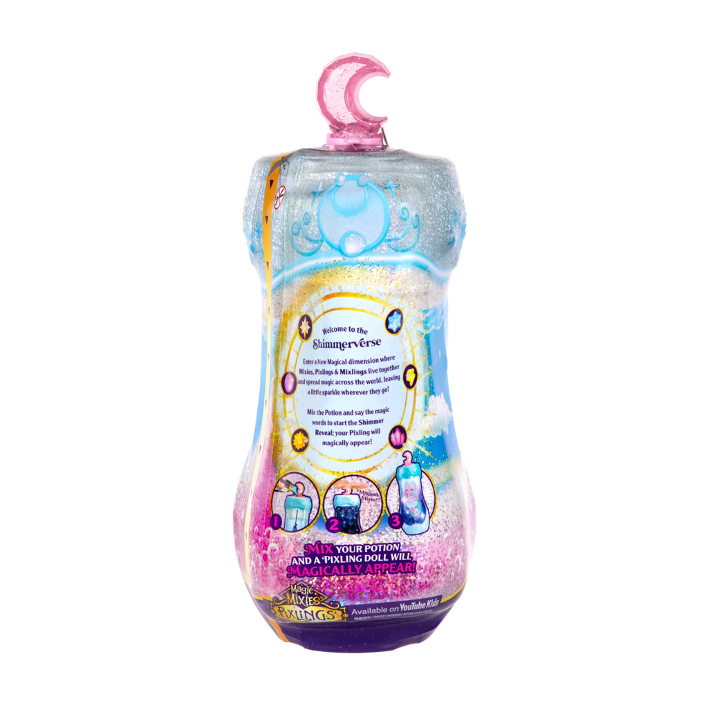 Magic Mixies Pixlings Shimmerverse Series, Create & Mix A Magic Shimmering Potion to Magically Reveal Bearlinda The Polar Bear, This Beautiful 6.5" Fashion Doll Appears Inside The Potion Bottle