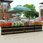 RECUTMS Artificial Fall Mums Flowers No Fade Faux Autumn Plants Outdoor 8Pc