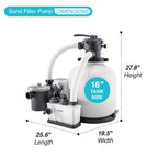 INTEX 2,650 GPH Krystal Clear Sand Filter Pump and Saltwater Pool Chlorine System for Above Ground Pools, Pool Cleaner System with Automatic Timer