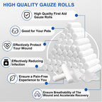 Navona 72 Pack Gauze Rolls, 4 in x 4.1 Yards