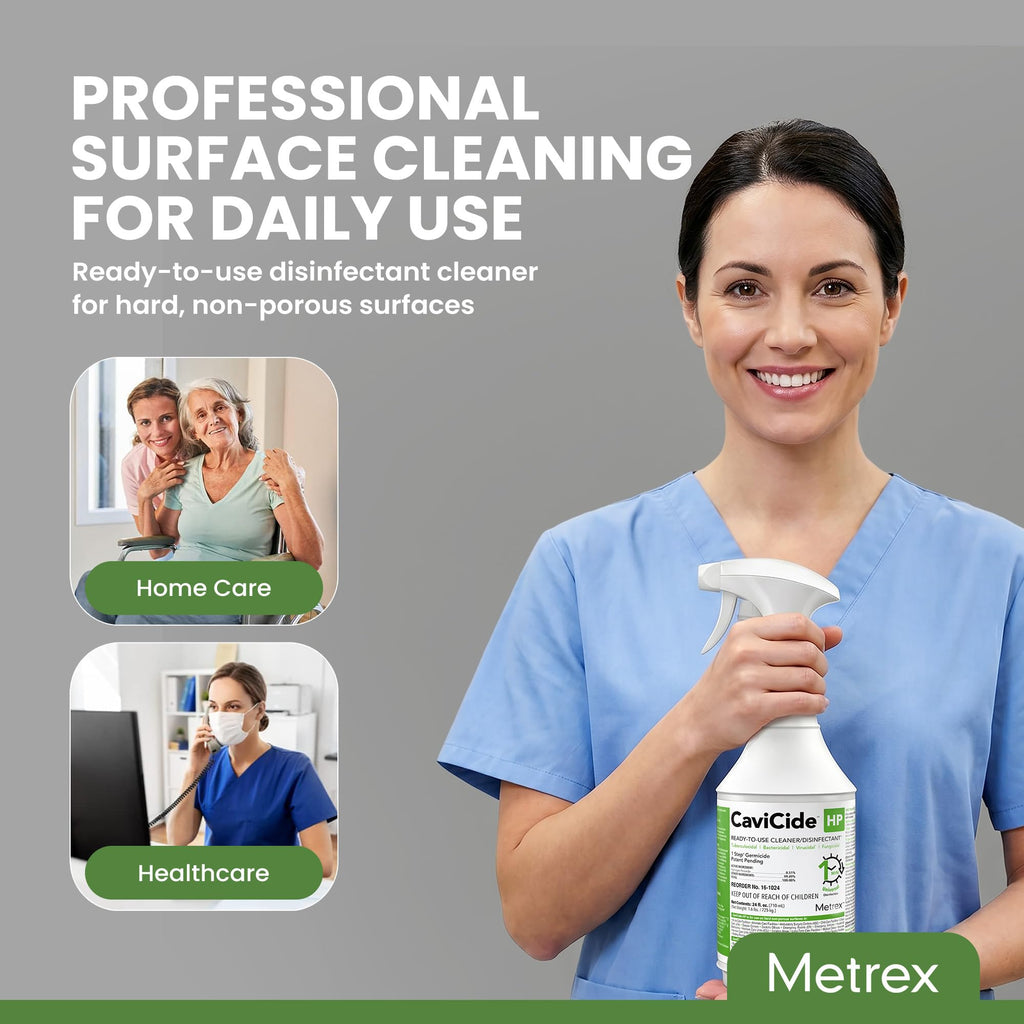 Metrex CaviCide HP Hydrogen Peroxide Disinfectant, 24 Oz Spray, 1 Count