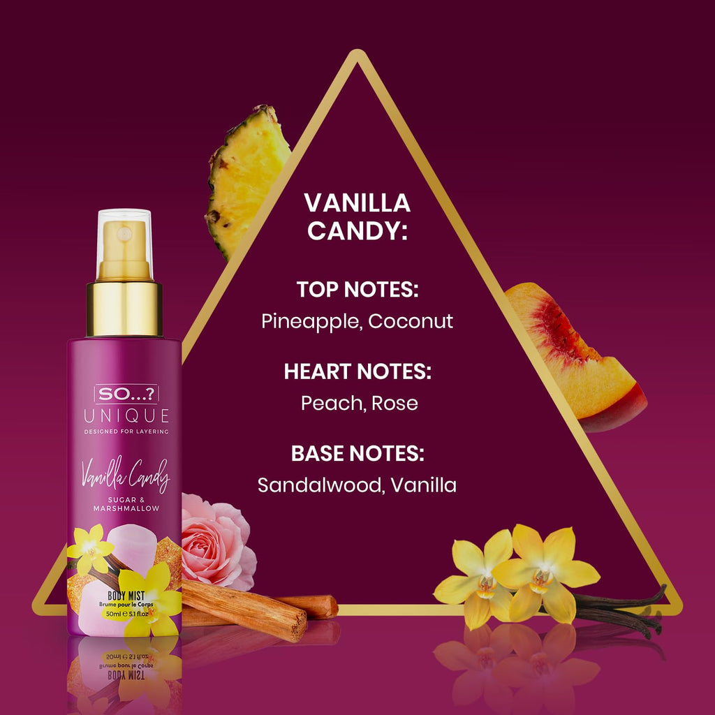 So���? Unique Body Mist Set - Perfumes for Women with Fresh, Floral, Sweet Scents - 6 Hour Wear Body Spray for Women - Travel Size Gift Set - 6 pcs