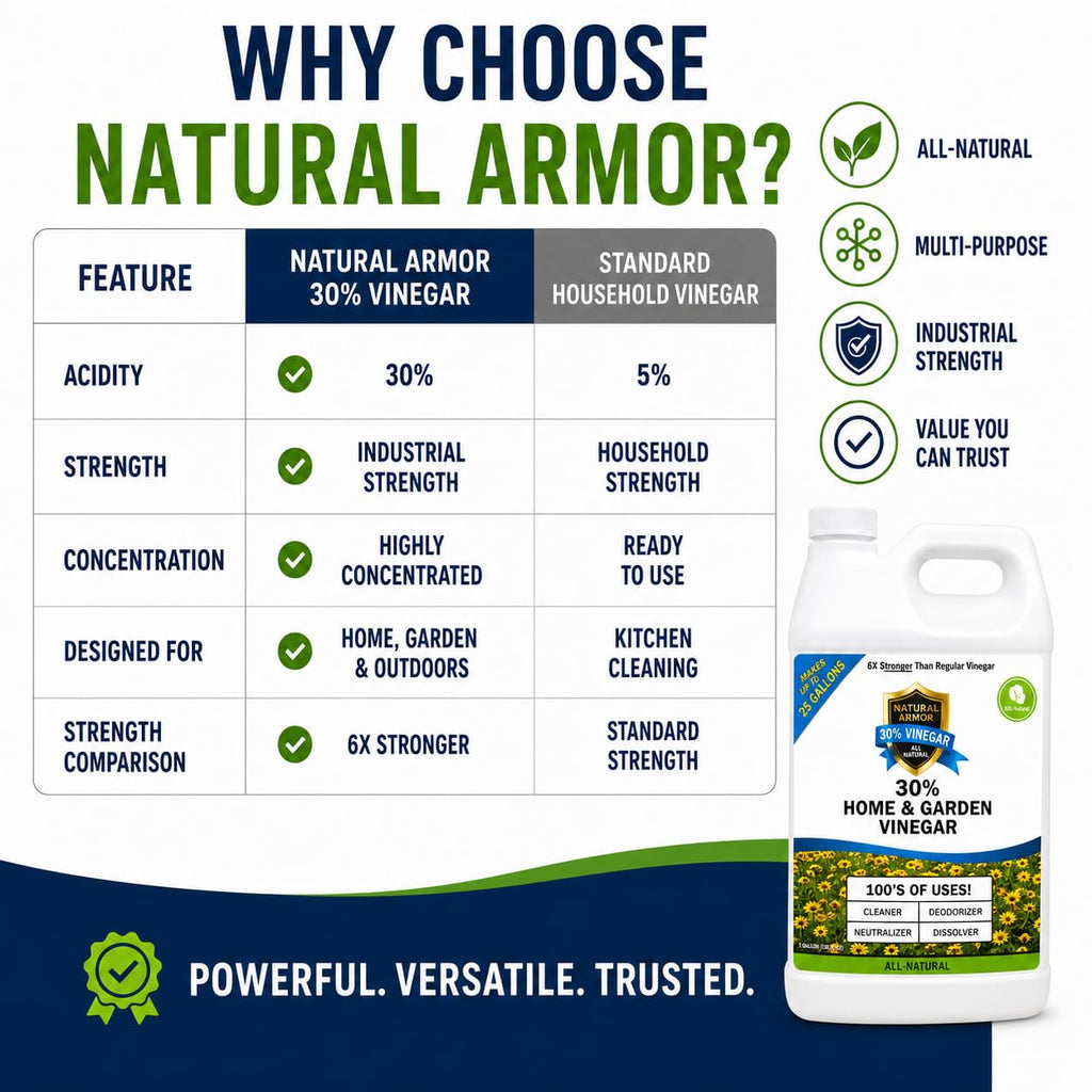 Natural Armor 30% Vinegar Concentrate - 1 Gallon (128 oz) w/Sprayer